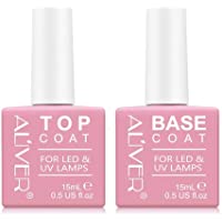 Los mejores  - Top coat y Base Coat Semipermanente Esmalte Semipermanente UV LED Kit- 2x15ML